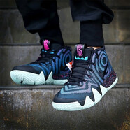 耐克（NIKE）男女鞋Kyrie4 歐文4代情侶實(shí)戰(zhàn)緩震籃球鞋943807-AA2897-007 943807-AA2897-007 黑色 37.5