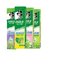 黑人（DARLIE）牙膏牙刷套裝超白小蘇打茶倍健清新去口氣清潔牙齒含氟 薄荷茶倍健4支裝(225+190*3=795g)