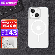 SwitchEasy美國Switcheasy魚骨蘋果iPhone13ProMax磁吸手機殼pro抑菌防摔透明mini套 13【晶透磁吸版】