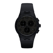 斯沃琪（Swatch）瑞士手表 色彩工作室系列PIEGE純粹三眼計(jì)時(shí)夜光顯示石英男女腕表 SUSB104