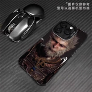 適用蘋(píng)果16promax手機殼黑神話(huà)悟空游戲感iPhone15防摔手機保護殼套 TK明優(yōu)【黑色-閉眼悟空】 iPhone 12