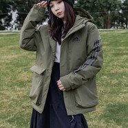 阿迪達斯 （adidas）男裝男裝2025年秋冬棉服羽絨服保暖外套休閑運動服時尚寬松夾克 GT1691/橄欖綠 S