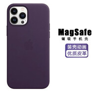 諾邦士 適用于蘋果15Promax磁吸動畫皮革手機(jī)殼硬殼magsafe磁吸15動畫全包新款優(yōu)質(zhì)皮革 紫色 皮革材質(zhì) logo磁吸 贈鏡頭膜 前膜 蘋果15【Magsafe磁吸+裝殼動畫】
