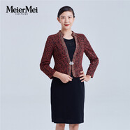 MeierMei玫而美品牌時(shí)尚氣質(zhì)假兩件長袖連衣裙女春秋連身裙 H15 38