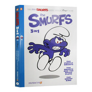 The Smurfs 3-In-1 #1 英文原版 藍精靈漫畫繪本故事圖畫書 全彩 三個故事合輯 第1卷 英文版 進口英語原版書籍