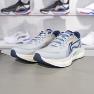 李寧跑鞋2024秋季新品越影 4男子反光輕質(zhì)緩震保護跑鞋ARHU021 水滴灰/ARHU021-12 43.5