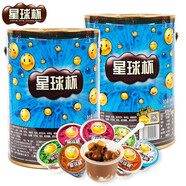 星球杯  巧克力杯夾心餅干甜甜樂桶裝大杯可可醬餅干粒糖果小孩兒童零食 熱銷【大杯】1kg*1桶（約50枚）