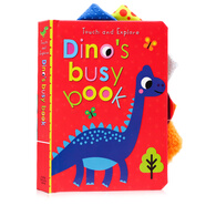 恐龍?zhí)剿饔|摸書Touch and Explore Dino’s Busy Book英文原版繪本