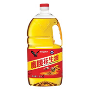 鷹嘜正宗鷹嘜花生油一級壓榨桶裝天然商用家用純正純香食用油批發(fā) 花生油1.8LmL
