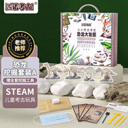 匹諾考古！恐龍化石考古大挖掘玩具國(guó)潮盲盒寶藏骨架模型兒童STEAM科學(xué)實(shí)驗(yàn)套裝diy手工制作A款男女孩六一兒童節(jié)六一兒童節(jié)禮物