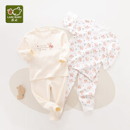 拉比童裝嬰兒內衣套裝秋衣秋褲套裝男女寶寶內衣2套裝 肩開(kāi)特殊色100