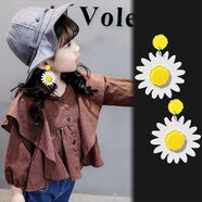 兒童耳環(huán)女可愛(ài)網(wǎng)紅小學(xué)生古代耳夾無(wú)耳洞女孩耳釘女童假耳墜圓臉 白雞蛋花無(wú)耳洞