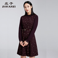 ZORANZI 莊子女裝秋冬季中長款連衣裙女氣質百搭長袖小香風裙子WDN43106 400 L 165/88A