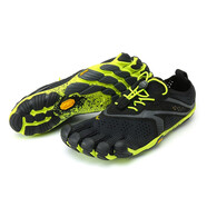 Vibram公路跑步五指鞋男 戶外晨跑健身運動鞋透氣耐磨跑步鞋 V-RUN 黑/黃色 42