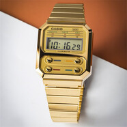 卡西歐（CASIO）電子街機(jī)PAC-MAN聯(lián)名潮流運(yùn)動(dòng)復(fù)古防水表A100WEG-9A A100WE-1A 7B A100WEG-9A