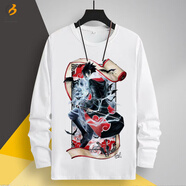 洛必達 火影忍者長(cháng)袖t恤男生秋季秋衣動(dòng)漫潮流韓版青少年學(xué)生帥氣上衣服 101 童裝 12 碼 35-40斤