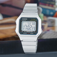 卡西歐（CASIO）手表黑色戶外運(yùn)動(dòng)休閑防水男士方塊W800HG-1A 9A HM-3A 7A 電子表 B650WD-1A皓月銀男款