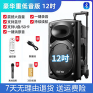 先科（SAST）廣場(chǎng)舞音響專(zhuān)業(yè)戶(hù)外k歌音箱帶話(huà)筒家用拉桿藍牙手拉麥克風(fēng) 12吋+單話(huà)筒+U盤(pán)