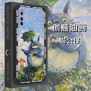 iqooneo3手機殼 vivoiqoo3保護套iqooneoz1直邊全包液態(tài)硅膠軟殼潮牌情侶新年款 iqooneo3/z1經(jīng)典黑【貓公仔+品牌膜】
