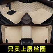 車(chē)麗友（CHELIYOU）【只含上層絲圈】主駕駛專(zhuān)用汽車(chē)腳墊絲圈單片單個(gè)副司機位前地墊 五座絲圈米+12按壓卡扣+開(kāi)孔器2