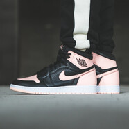 耐克（NIKE）AIR JORDAN 1男女鞋情侶款A(yù)J1高幫籃球鞋 575441-555088-081黑粉腳趾 35.5