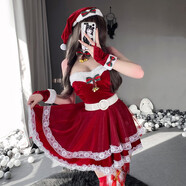 長夜漫漫 圣誕服裝衣服情趣內(nèi)衣萬圣節(jié)派對圣誕裝女金絲絨套裝夜店表演cosplay 網(wǎng)紅主播圣誕款340 均碼