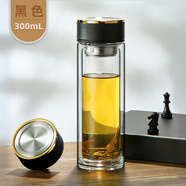 富光（Fuguang）玻璃杯男士商務(wù)水杯出差辦公個(gè)人專用杯車載泡茶杯子定制刻字