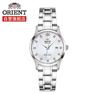 東方（ORIENT）雙獅手表進口機械女表鑲鉆貝母盤女士腕表禮物送女友FNR1Q004W0