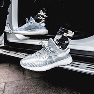 阿迪達(dá)斯 （adidas）男鞋女鞋三葉草 Yeezy Boost 350 V2 網(wǎng)面透氣椰子鞋休閑鞋跑鞋 EF2905 天使灰白-2023 41