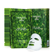 美肌顏（mergian）花萃水悅小綠盒面膜補水保濕滋潤修護舒緩敏感肌適用 花萃水悅5盒（25片）