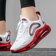 耐克（NIKE）女鞋新款A(yù)ir Max720潮流漸變大氣墊運(yùn)動(dòng)舒適緩震跑步鞋AR9293-103 CD2047-100 白紅 35.5