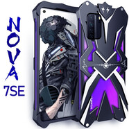 龍豈 華為nova5i手機(jī)殼金屬邊框nova7se防摔殼保護(hù)殼鋼鐵俠5Z雷神nova7 Pro定制男 華為nova7se-雷神-黑色
