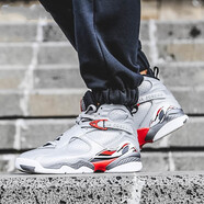 耐克（NIKE）新款男鞋Air Jordan 8 AJ8 喬8 高幫運動(dòng)籃球鞋BQ7666-100 CI4073-001 反射銀 42