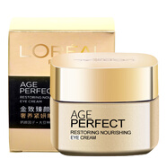 歐萊雅（LOREAL） 金致臻顏奢養活膚水精華潔面乳乳液面霜 花蜜奢養滋潤眼霜15ml