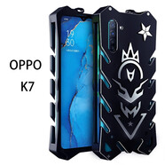 龍豈oppoA97手機殼金屬邊框OPPO a57保護套K9X全包a58防摔OPPOK7x定制A72男 OPPO K7-火神-黑色