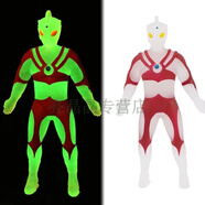 倍炫夜光奧特曼小怪獸解壓玩具發(fā)光彈力拉伸軟膠人偶小男孩捏捏樂(lè ) 艾斯奧特曼 夜光