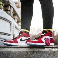 耐克（NIKE）AIR JORDAN 1男女鞋情侶款AJ1高幫籃球鞋 575441-555088-602芝加哥 41