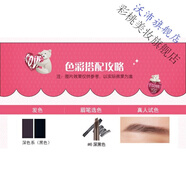 ZLAF熱銷(xiāo)雙頭自動(dòng)旋轉眉筆Drawing Eye Brow易上色防水 國內專(zhuān)柜#06深黑色