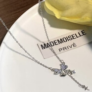 歐陽(yáng)先生蝴蝶結水鉆流蘇項鏈女韓國網(wǎng)紅氣質(zhì)配飾新款潮鎖骨鏈潮 蝴蝶結水鉆項鏈