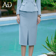 AD春季小香風(fēng)套裝女名媛氣質(zhì)大碼高端上衣半身裙韓版兩件套職業(yè)裝 半裙 M