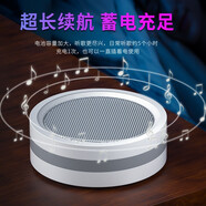 雅韻仕（YAYUSI）   插U盤的小音響藍(lán)牙音箱迷你無線大音量便攜式戶外小型超重低音炮高音質(zhì)3d環(huán)繞插卡播放 白色（藍(lán)牙/插卡/U盤/AUX)