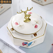 梵莎奇煙灰缸創(chuàng)意個(gè)性潮流家用客廳帶蓋時(shí)尚歐式奢華高檔北歐簡(jiǎn)約ins風(fēng) 煙灰缸