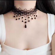 Mays WillDesert  choker鎖骨鏈 韓版蕾絲項鏈女簡(jiǎn)約短款流行脖子飾品脖鏈