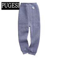 兒童保暖褲男童加厚純棉三層保暖熱能褲女童內穿打底寶寶毛褲棉褲 石青 140-170碼有前開(kāi)口 170 建議身高165-170cm