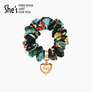 She's發(fā)飾  心型職業(yè)發(fā)圈皮筋 簡約發(fā)繩頭繩 七夕禮物  送女生  C8色