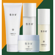 雪玲妃（Xuelinfe）二裂酵母水乳套裝女護(hù)膚品補(bǔ)水保濕敏感肌清爽控油化妝品學(xué) 潔顏鎖水4件套(美肌水+美肌乳+