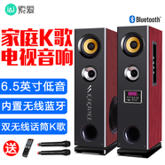 索愛(ài) 電視音響家用K歌重低音炮套裝大功率客廳電腦音箱藍牙2.0影響家庭影院HIFI多媒體有源喇叭 輕奢版 標配(送雙無(wú)線(xiàn)話(huà)筒)+魔球彩燈