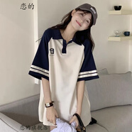戀的夏季女生短袖T恤女衣服夏天寬松學(xué)生高中生初中生上衣新款POLO衫 潮流韓版圖片色 均碼