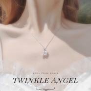 Twinkle Angel星月糖項鏈女生s925銀星星鎖骨鏈小眾輕奢高級感情人節生日禮物 星月糖-月亮