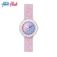 斯沃琪（Swatch）Flik Flak（飛菲）兒童手表 柔紫群星 生日禮物學(xué)生腕表 ZFCSP107